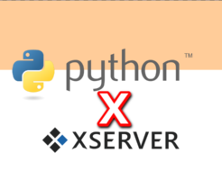 XSERVERでPythonを動かす（テストソースプログラム）